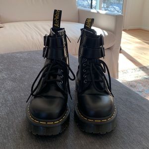 Dr. Martens, 1460 Smooth Leather Buckle Boots